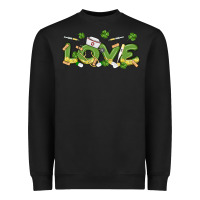 St Patricks Love Nurse Heavyweight Sweatshirt | Teevron