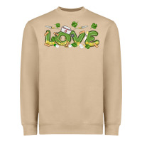 Mushroom st patricks love nurse Heavyweight Sweatshirt - MaliasSmallBusiness