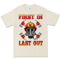 Bone firefighter face mask with axes Premium Tee - HRA Design Shop