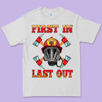 Firefighter Face Mask With Axes Premium Tee Designed By Hra Design Shop