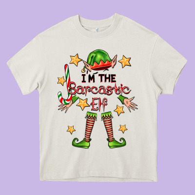 Im The Sarcastic Elf Heavy Core Tee Designed By Fadigitalartstudio