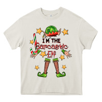 Cream im the sarcastic elf Heavy Core Tee - FaDigitalArtStudio