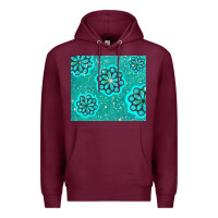 Burgundy glitter turquoise Premium Hoodie - TumblerDesignByShophia