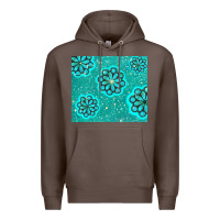 Coffee glitter turquoise Premium Hoodie - TumblerDesignByShophia