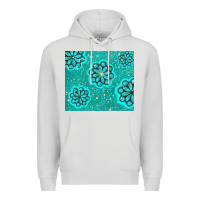 Dove Grey glitter turquoise Premium Hoodie - TumblerDesignByShophia
