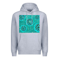 Heather Grey glitter turquoise Premium Hoodie - TumblerDesignByShophia