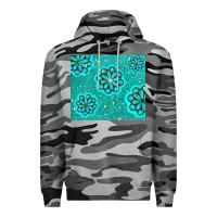 Slate Camo glitter turquoise Premium Hoodie - TumblerDesignByShophia