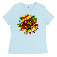 Black Lives Matter Sunflower Ladies Tee | Teevron
