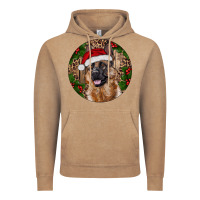 Vintage Coffee German Shepherd Christmas Vintage Hoodie - RanaPortraitStore