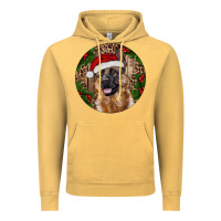 Vintage Mustard German Shepherd Christmas Vintage Hoodie - RanaPortraitStore