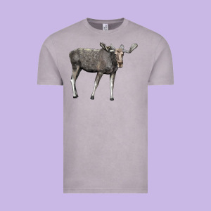 Moose Buck Deer Vintage Tee Designed By Lillyallendesigns