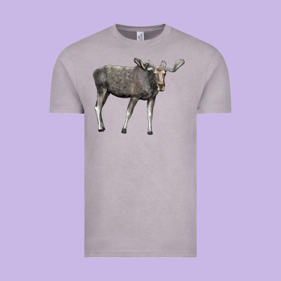Moose Buck Deer Vintage Tee Designed By Lillyallendesigns