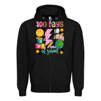Black 100 days of school Zipper Hoodie - Artiststas
