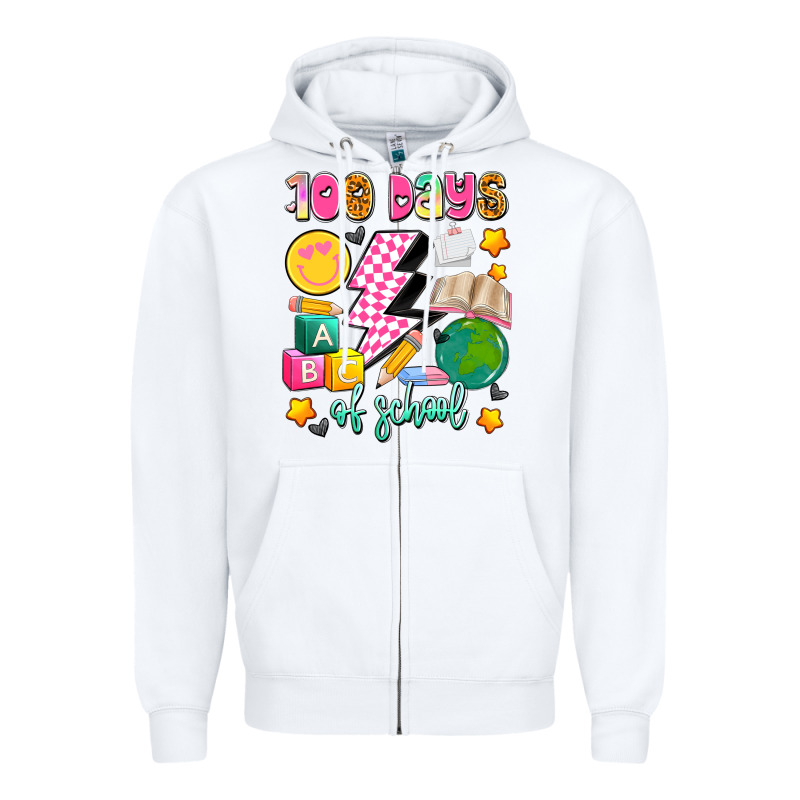 100 Days Of School Zipper Hoodie by Artiststas | Teevron