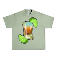 Oil Green Tequila Shot Urban Heavy Tee - Jasminsmagicworld