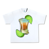White Tequila Shot Urban Heavy Tee - Jasminsmagicworld