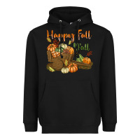 Black Happy Fall Y'all Heavyweight Hoodie - texasbilliewilder