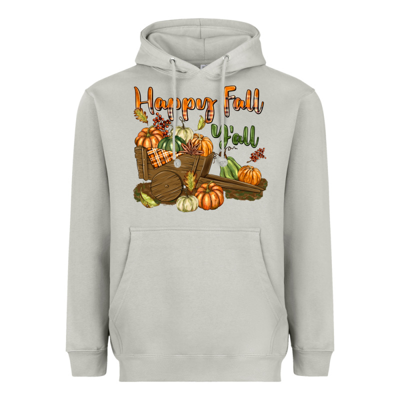 Happy Fall Y'all Heavyweight Hoodie by texasbilliewilder | Teevron