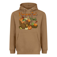 Toasted Coconut Happy Fall Y'all Heavyweight Hoodie - texasbilliewilder