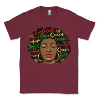 Burgundy afro diva Classic Tee - MaliasSmallBusiness