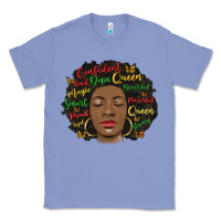 Colony Blue afro diva Classic Tee - MaliasSmallBusiness
