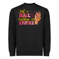 Black just a nail boss building her empire Heavyweight Sweatshirt - MaliasSmallBusiness