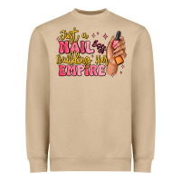 Mushroom just a nail boss building her empire Heavyweight Sweatshirt - MaliasSmallBusiness