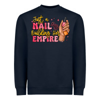 Navy just a nail boss building her empire Heavyweight Sweatshirt - MaliasSmallBusiness