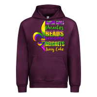 Mauve Wine mardi gras parades beads Urban Hoodie - FaDigitalArtStudio