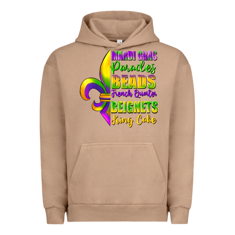 Mardi Gras Parades Beads Urban Hoodie by FaDigitalArtStudio | Teevron