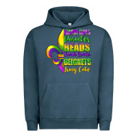Pigment Midnight Navy mardi gras parades beads Urban Hoodie - FaDigitalArtStudio