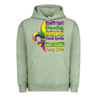 Pigment Oil Green mardi gras parades beads Urban Hoodie - FaDigitalArtStudio