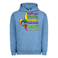 Pigment Pebble Blue mardi gras parades beads Urban Hoodie - FaDigitalArtStudio