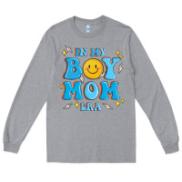 Heather Grey in my boy mom era Long Sleeve Tee - MaliasSmallBusiness