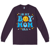 Plum in my boy mom era Long Sleeve Tee - MaliasSmallBusiness