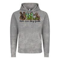 Cloud Rock Peace Love Baby Gorilla Vintage Hoodie - LillyAllenDesigns