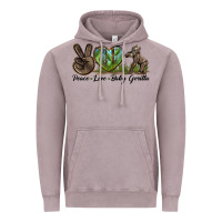 Vintage Zinc Peace Love Baby Gorilla Vintage Hoodie - LillyAllenDesigns