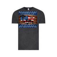 Vintage Black god bless america american flag tumbler Vintage Tee - Jasminsmagicworld