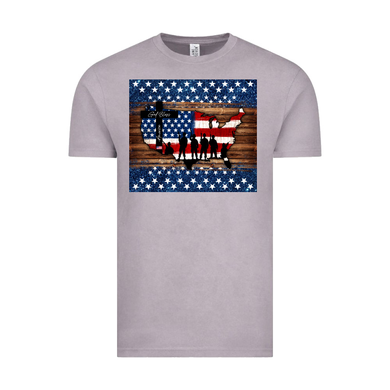 God Bless America American Flag Tumbler Vintage Tee by Jasminsmagicworld | Teevron