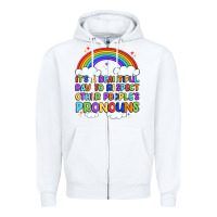 White it's a beautiful day to respect other people's pro Zipper Hoodie - Artiststas