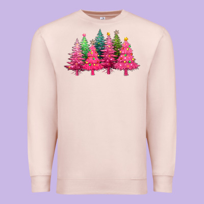 Christmas Tress With Lights Premium Sweatshirt Designed By Texasbilliewilder