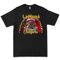 Black la mama mas chingona Premium Tee - RacoonDesign