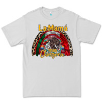 Dove Grey la mama mas chingona Premium Tee - RacoonDesign