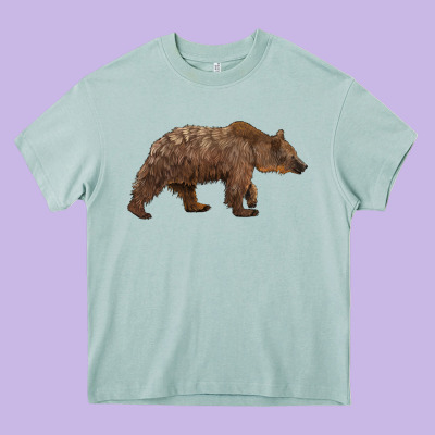 Bear Heavy Core Tee Designed By Barkaloodesign