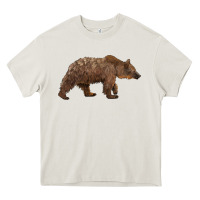 Cream bear Heavy Core Tee - BarkalooDesign