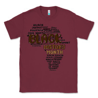 Burgundy black history month Classic Tee - MaliasSmallBusiness