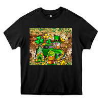 Black St. Patrick's Day gnomies truck tumbler Heavy Core Tee - Neo Western