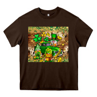 Chocolate Brown St. Patrick's Day gnomies truck tumbler Heavy Core Tee - Neo Western
