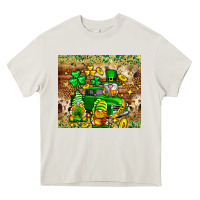 Cream St. Patrick's Day gnomies truck tumbler Heavy Core Tee - Neo Western