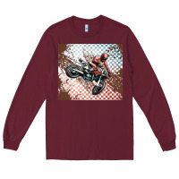 Burgundy born to ride dirty bikes Long Sleeve Tee - MaliasSmallBusiness